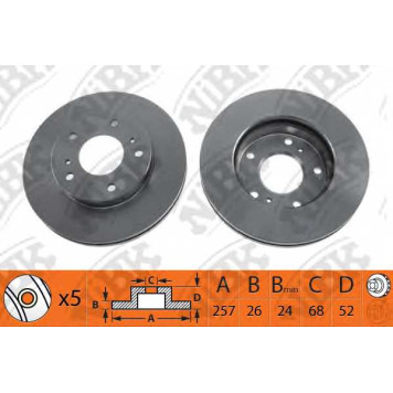 Тормозной диск NiBK RN1094