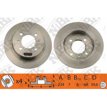 Тормозной диск NiBK RN1096