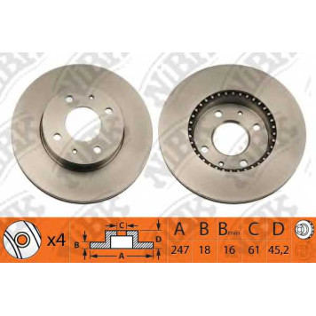 Тормозной диск NiBK RN1100