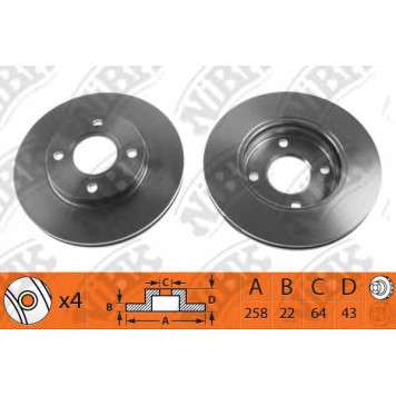 Тормозной диск NiBK RN1109