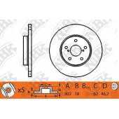 Тормозной диск NiBK RN1120