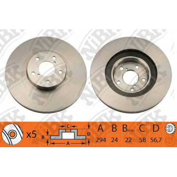 Тормозной диск NiBK RN1122