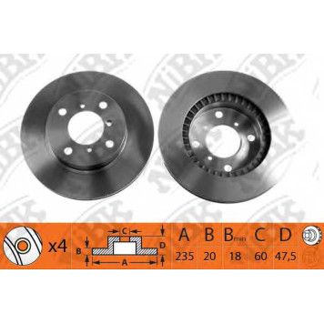 Тормозной диск NiBK RN1129