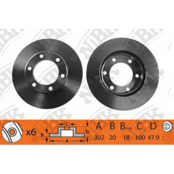 Тормозной диск NiBK RN1139