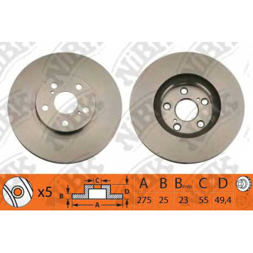 Тормозной диск NiBK RN1142