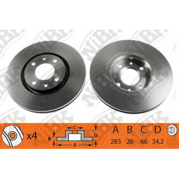 Тормозной диск NiBK RN1151