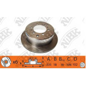 Тормозной диск NiBK RN1157