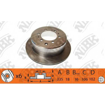 Тормозной диск NiBK RN1157