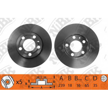 Тормозной диск NiBK RN1169