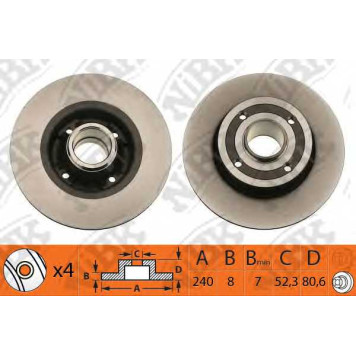 Тормозной диск NiBK RN1173