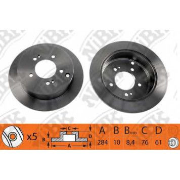 Тормозной диск NiBK RN1176