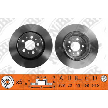 Тормозной диск NiBK RN1181