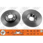 Тормозной диск NiBK RN1187