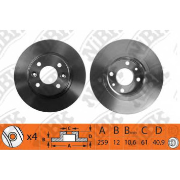 Тормозной диск NiBK RN1191