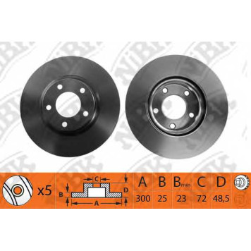 Тормозной диск NiBK RN1194