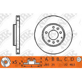 Тормозной диск NiBK RN1195