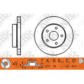 Тормозной диск NiBK RN1196