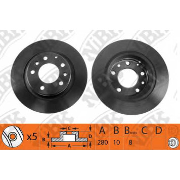 Тормозной диск NiBK RN1208