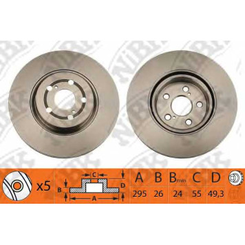 Тормозной диск NiBK RN1210