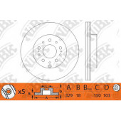 Тормозной диск NiBK RN1215