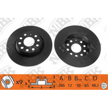 Тормозной диск NiBK RN1227