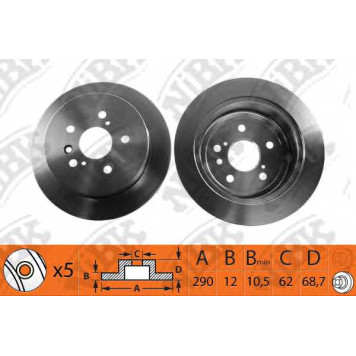 Тормозной диск NiBK RN1229