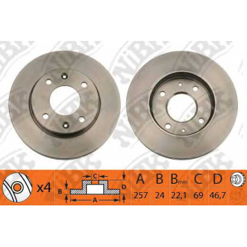 Тормозной диск NiBK RN1230