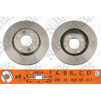 Тормозной диск NiBK RN1231