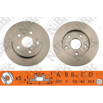 Тормозной диск NiBK RN1239