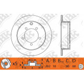Тормозной диск NiBK RN1242
