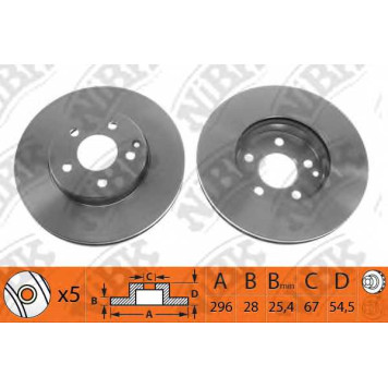 Тормозной диск NiBK RN1270