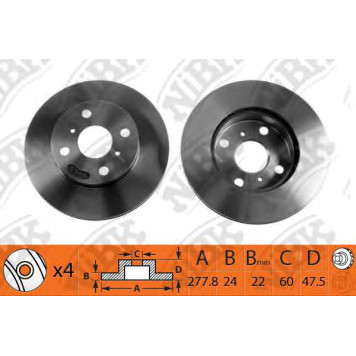 Тормозной диск NiBK RN1323