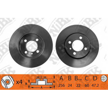 Тормозной диск NiBK RN1324