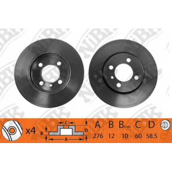 Тормозной диск NiBK RN1325
