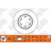 Тормозной диск NiBK RN1330