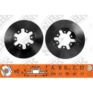 Тормозной диск NiBK RN1333