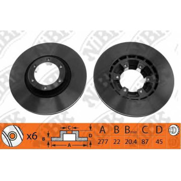 Тормозной диск NiBK RN1335