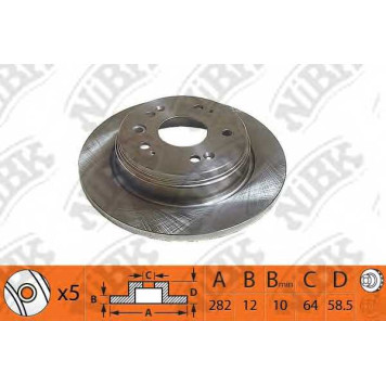 Тормозной диск NiBK RN1355