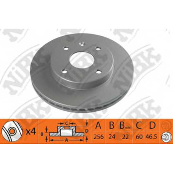 Тормозной диск NiBK RN1360