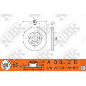 Тормозной диск NiBK RN1365