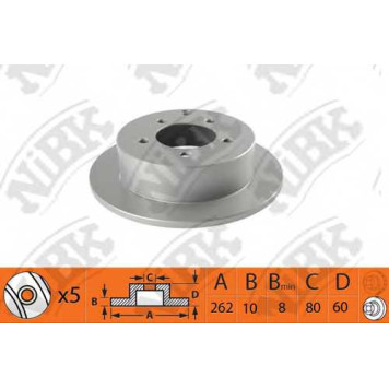Тормозной диск NiBK RN1367