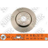 Тормозной диск NiBK RN1371