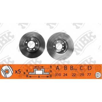 Тормозной диск NiBK RN1397