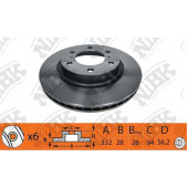 Тормозной диск NiBK RN1400