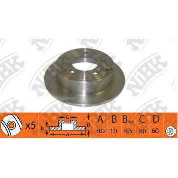Тормозной диск NiBK RN1402