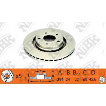 Тормозной диск NiBK RN1403