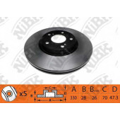 Тормозной диск NiBK RN1410