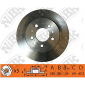 Тормозной диск NiBK RN1412