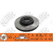 Тормозной диск NiBK RN1417