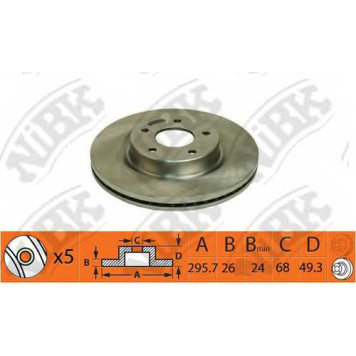 Тормозной диск NiBK RN1419